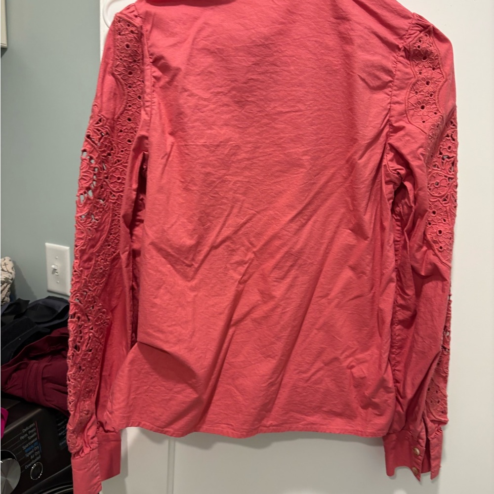 Sezane Zoelie Shirt Rosewood - Size 6 - Picture 7 of 10